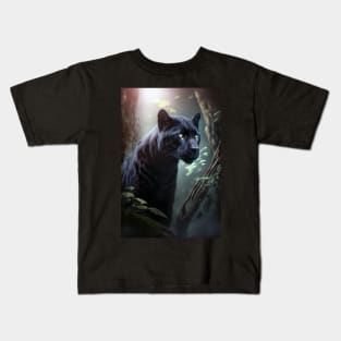 Beautiful Panther Painting Kids T-Shirt